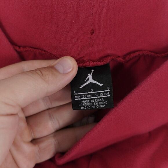 Nike Air Jordan Red Jumpman Sweatpants 152-158 cm 12-13 yrs old large 25/26 Boy - Picture 5 of 10